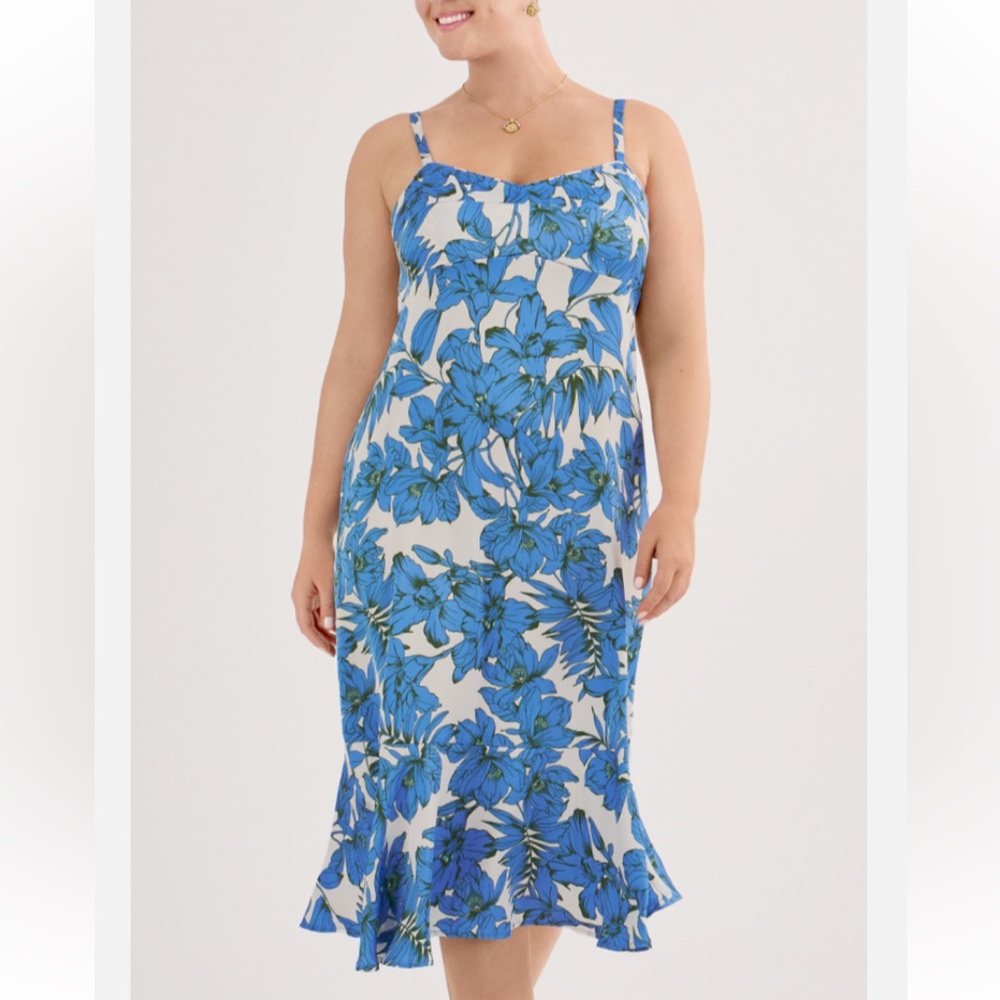 CAbi Botanical Midi Dress